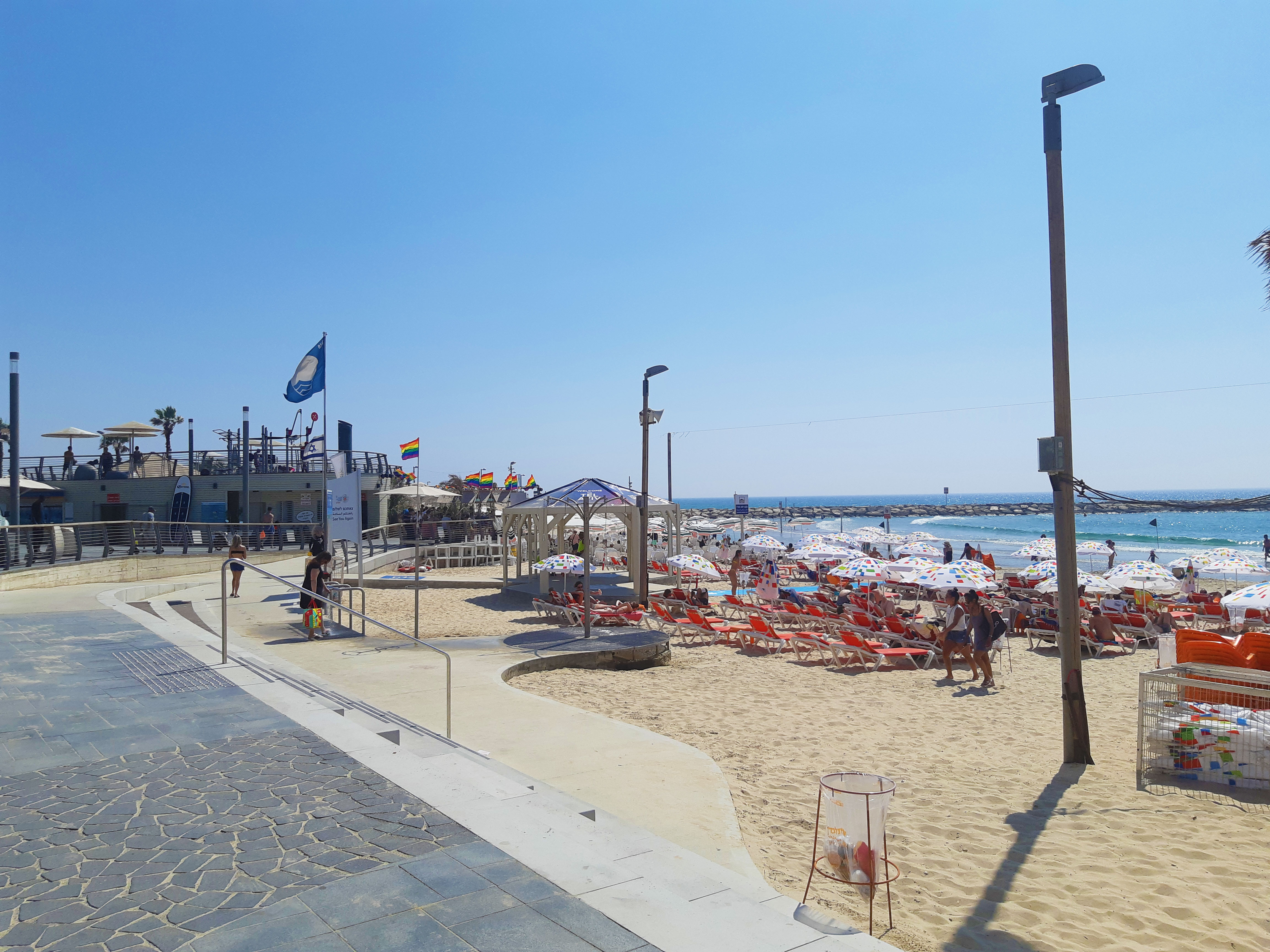 Tel Aviv beach, Israel.