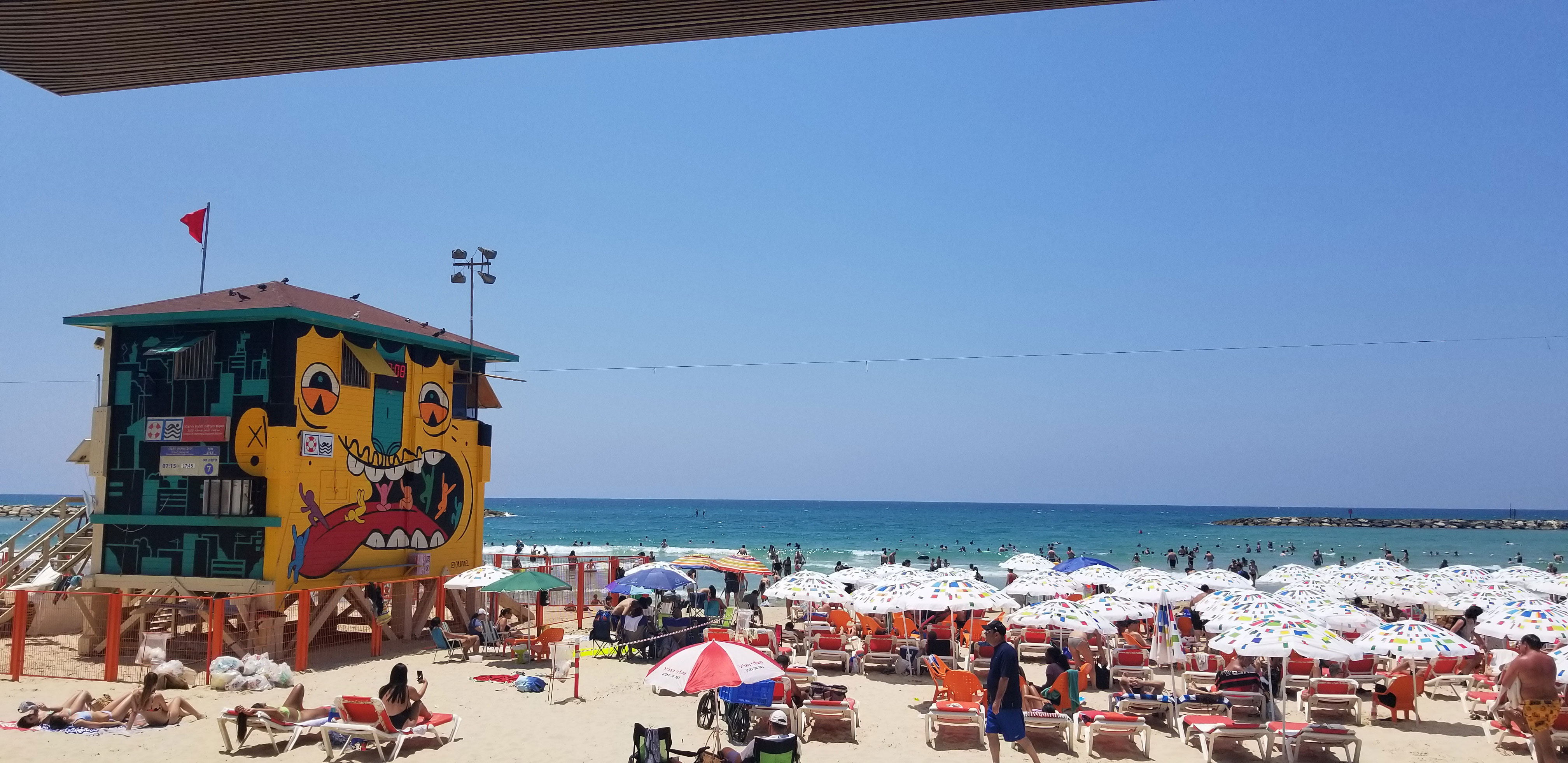 Beach, Tel Aviv, Israel.