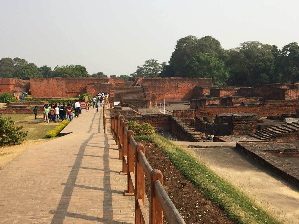 Nalanda University ruins in Bihar, India.