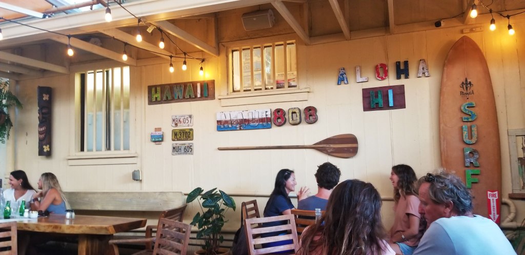 Café des Amis in Paia, Maui, Hawaii.