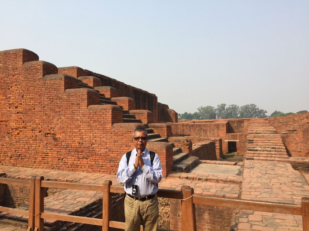 Nalanda University ruins in Rajgir, Bihar, India. 
