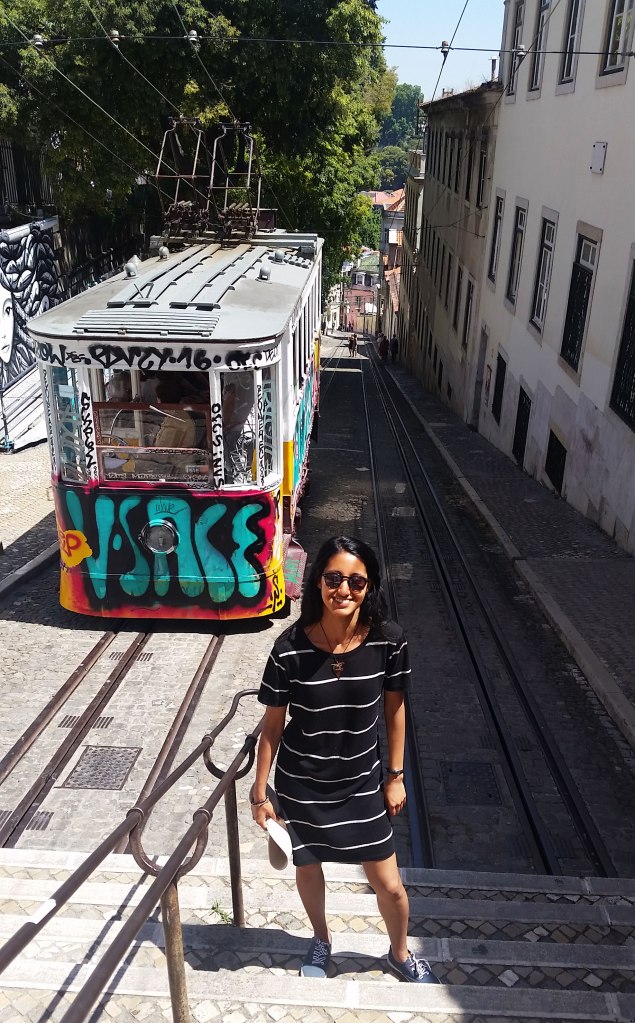Number 28 Tram in Alfama, Lisbon