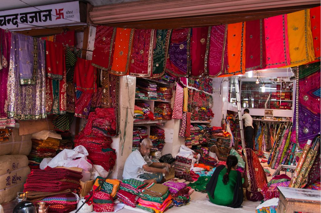 Shopping in Jaipur, India.