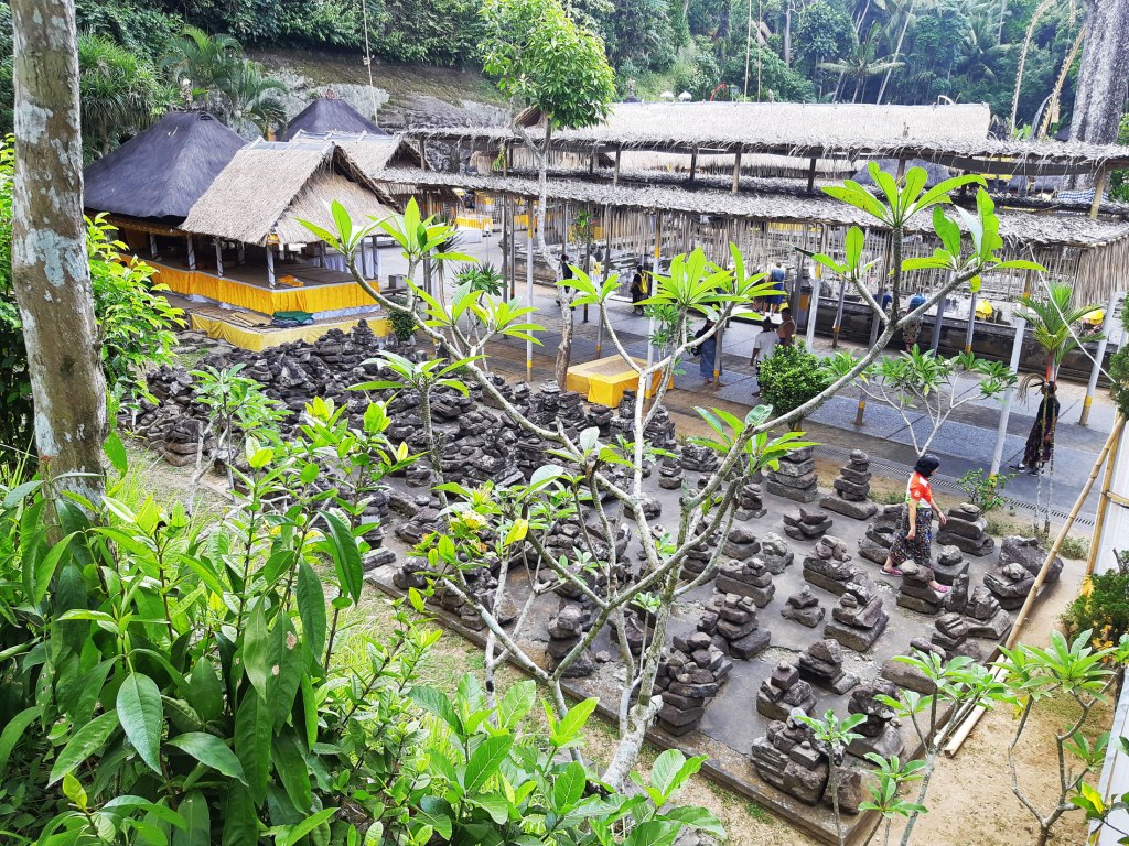 Buddhist ruins at Goa Gajah, Bali, Indonesia.
