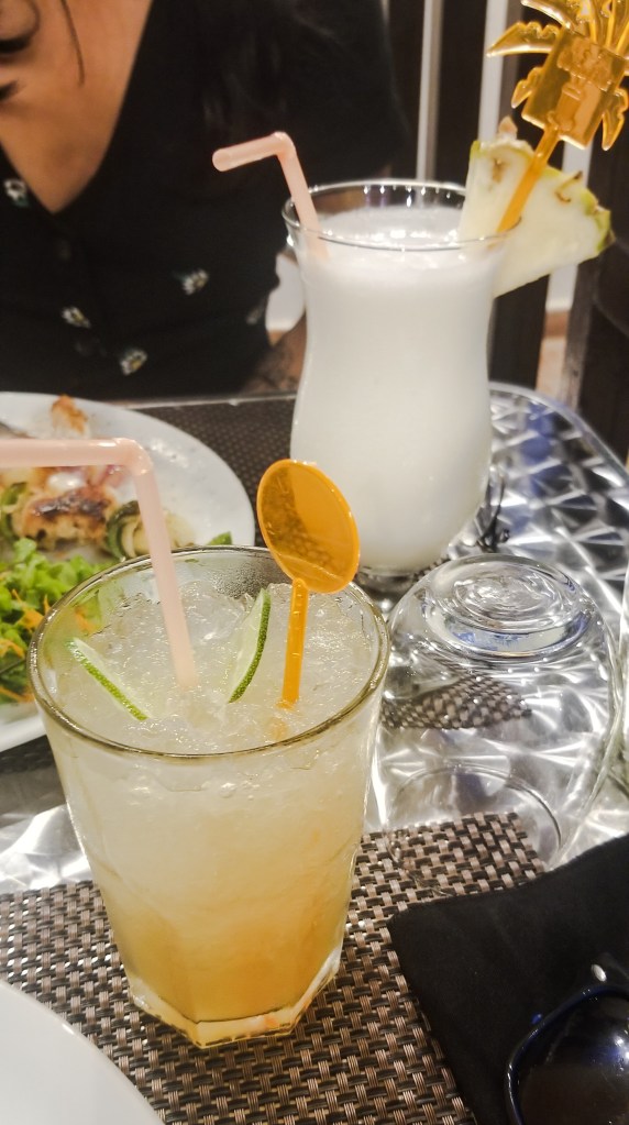 Cocktails at 2212 Restaurant, Cienfuegos, Cuba.