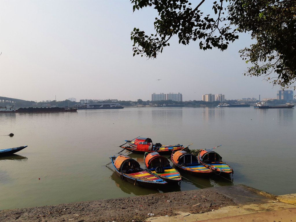 Hooghly River, Kolkata, India.