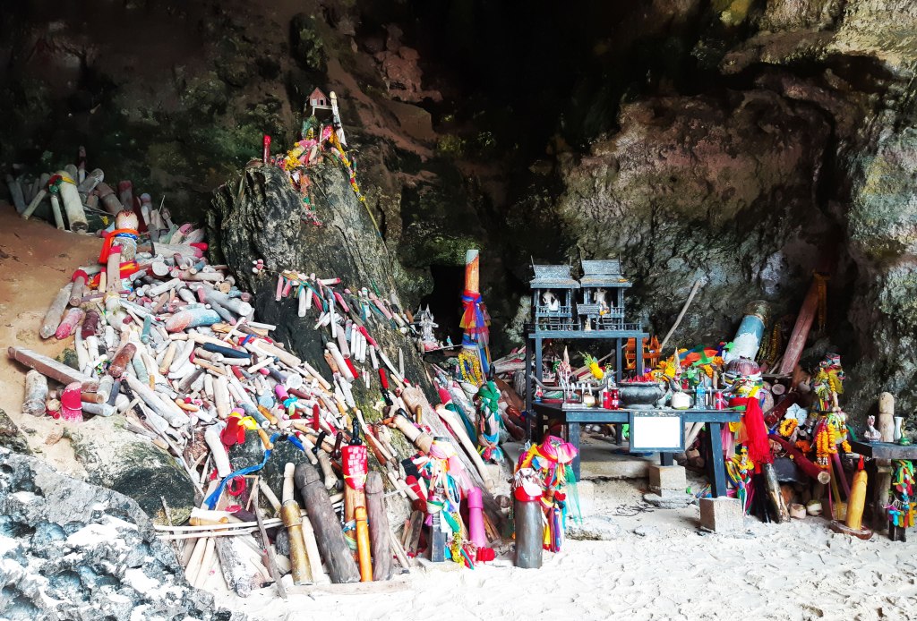 Cave at Ao Phra Nang beach, Krabi, Thailand.