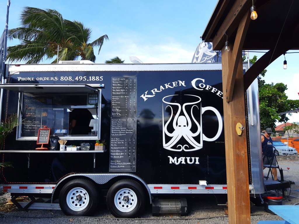 Kraken Coffee Food Truck, Kihei, Maui, Hawaii.
