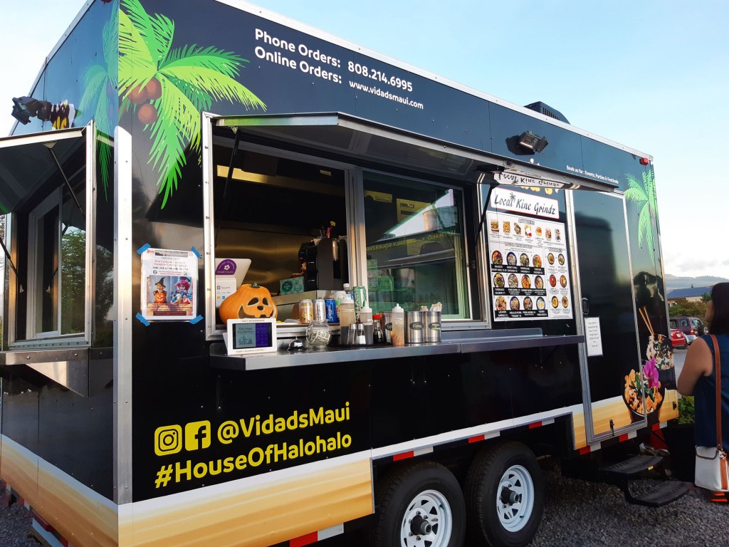 Vidads Local Kine Grindz in Kihei, Maui, Hawaii.