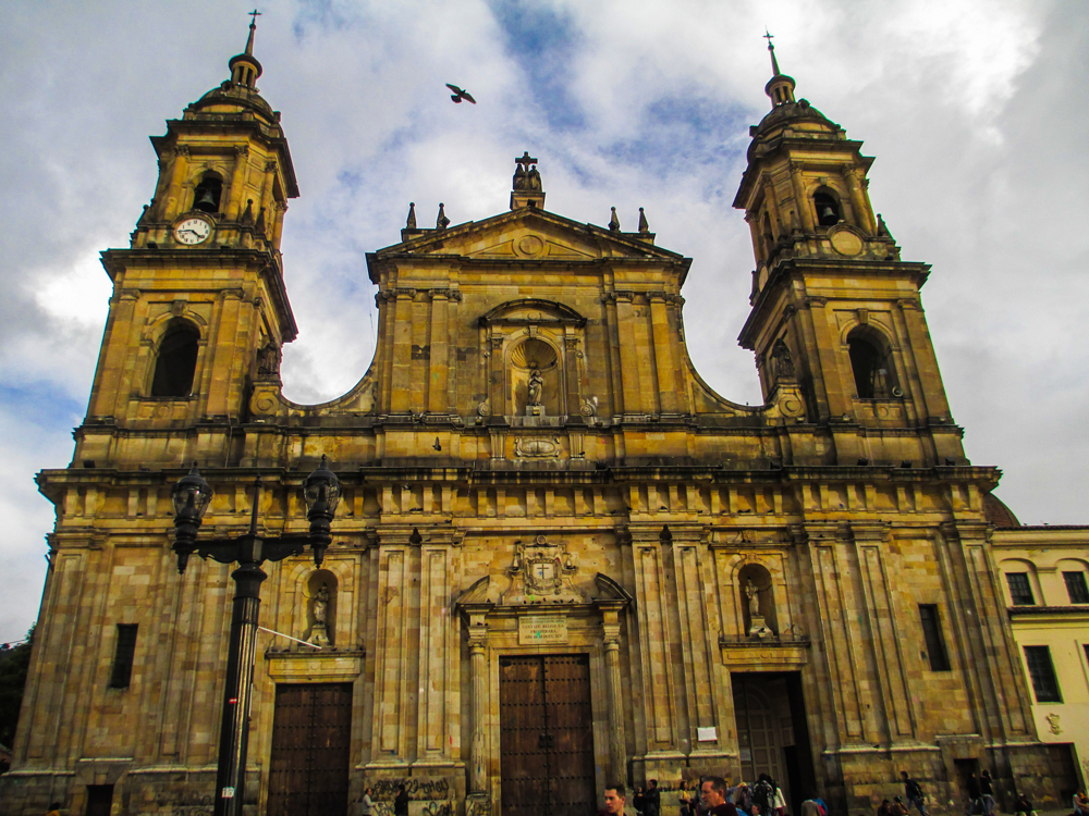Church at the Plaza de Bolívar, Bogotá, Colombia.