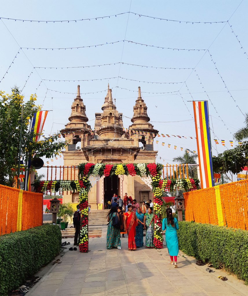 The Sri Lankan Temple in Sarnath, India.