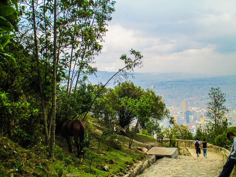 Hiking Monserrate Mountain, Bogota, Colombia