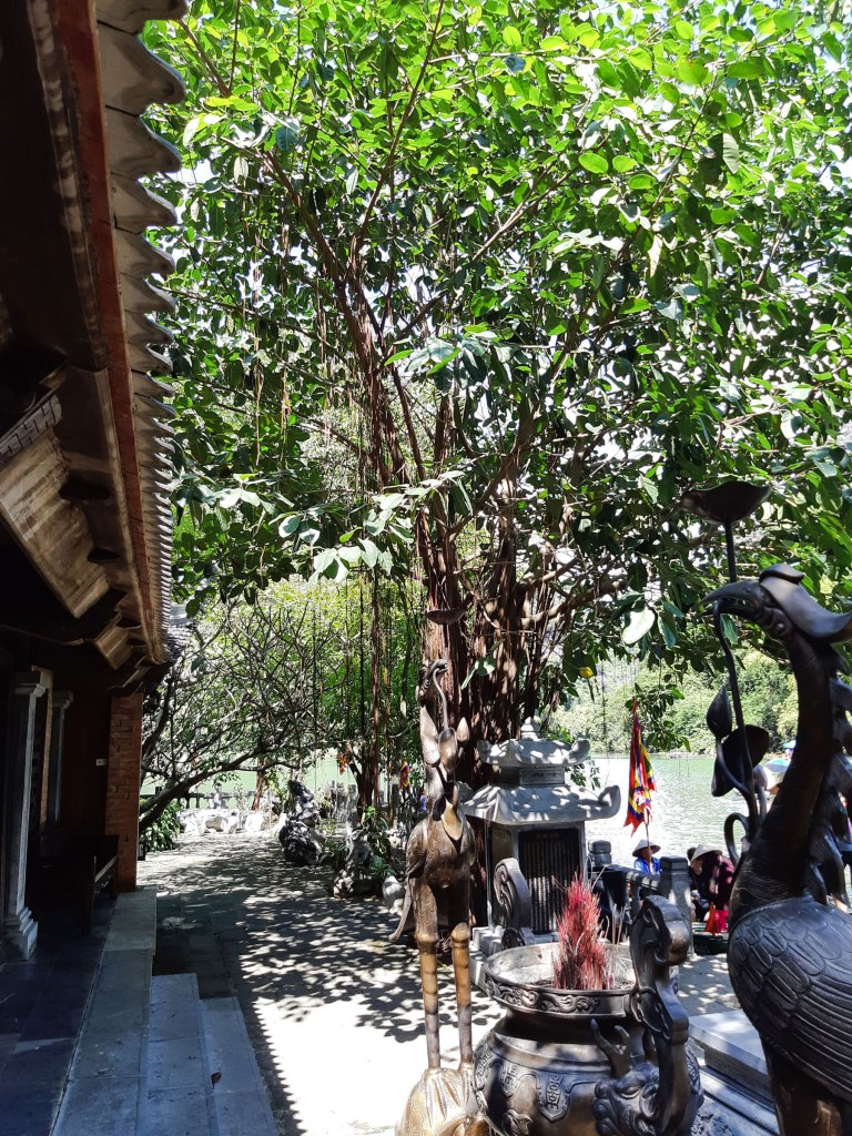 A Temple in Quần Thể Danh Thắng Tràng An, Ninh Bình Province, Vietnam.