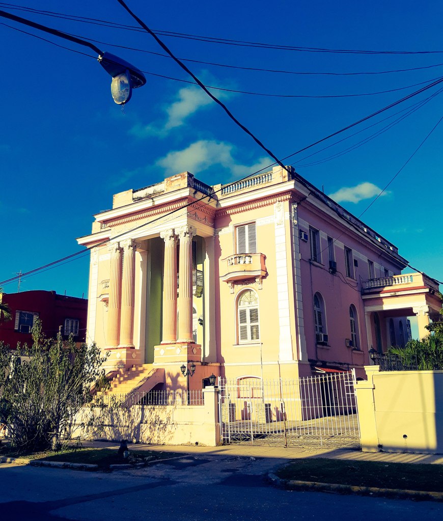 Colonial-style homes in New Havana, travel Cuba.