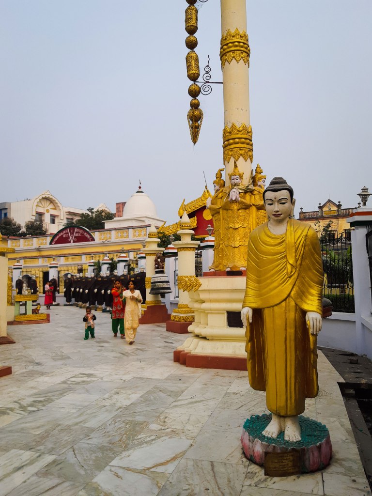 Myanmar temple ground, Kushinagar, Uttar Pradesh, India.