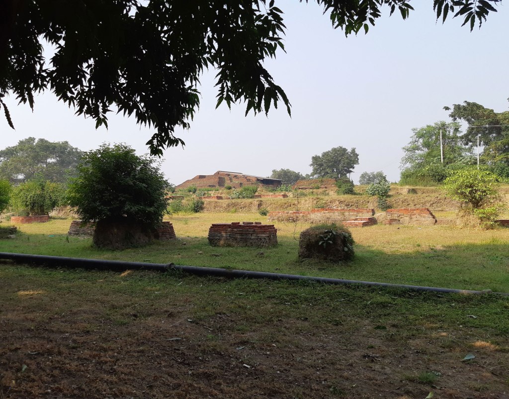 Nalanda University ruins in Bihar, India.