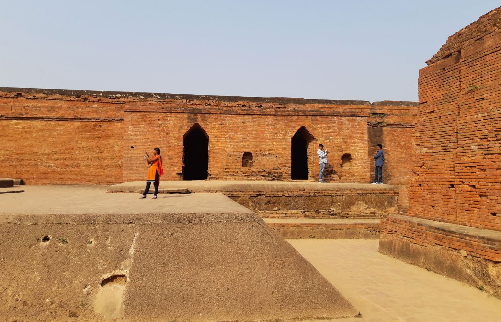 Nalanda University ruins in Bihar, India.