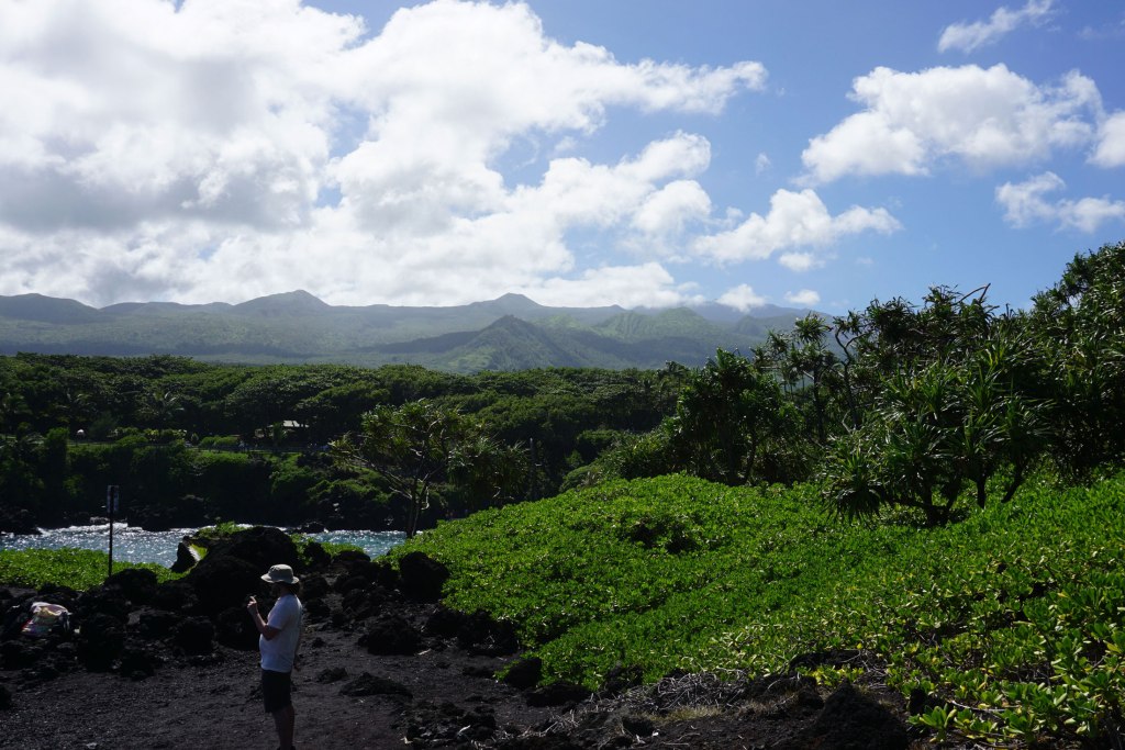 Near Honokalani Beach on the drive to Hāna, Hawaii.