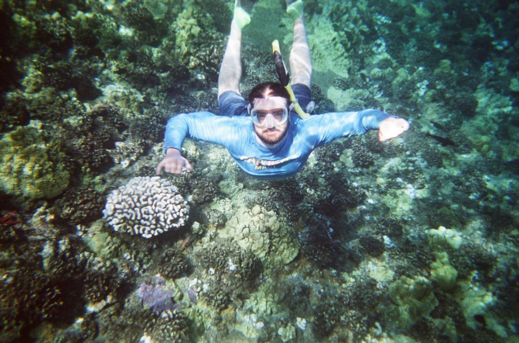 Snorkeling at Molokini Crater, Maui, Hawaii.