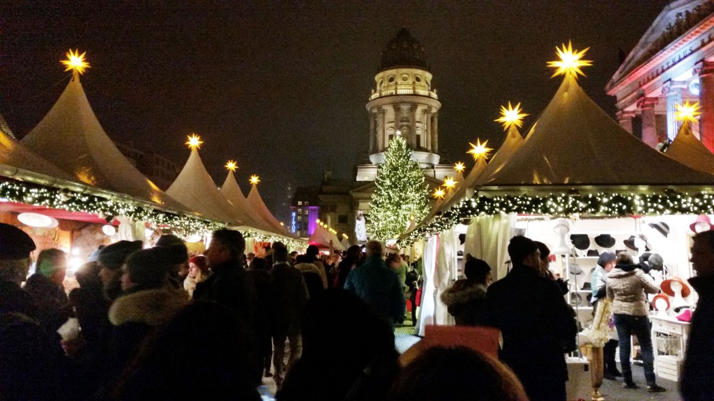 Christmas Market at Gendarmenmarkt, Berlin, Germany.