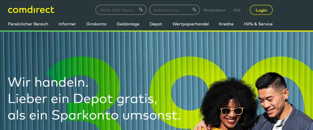 Comdirect online bank, Berlin, Germany.
