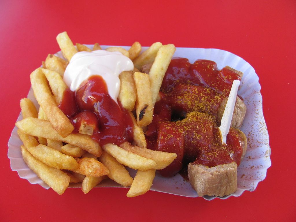 Currywurst, Berlin, Germany.