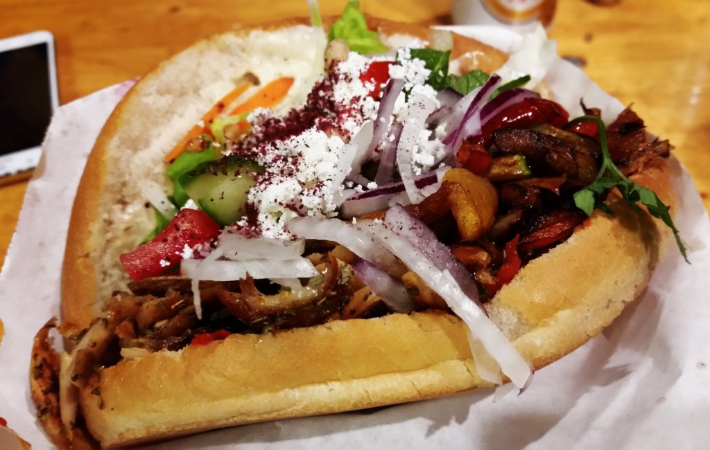 Döner with gemüse, Berlin, Germany.