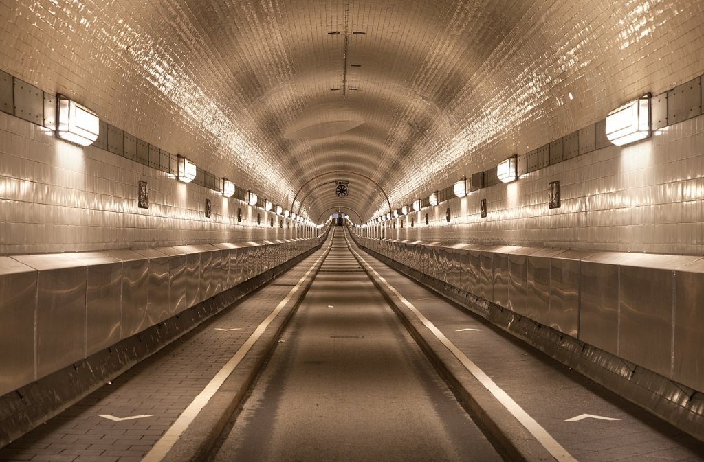 Elbe Tunnel, Munich, Germany.
