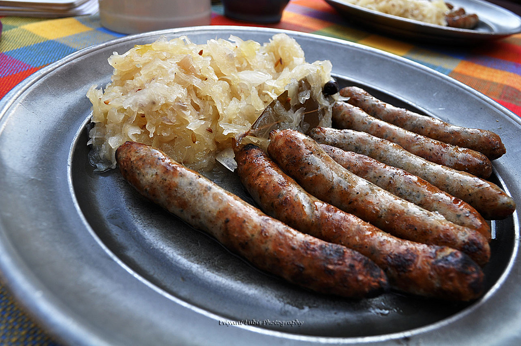 Nürnberger Bratwurst, Nuremberg, Germany.