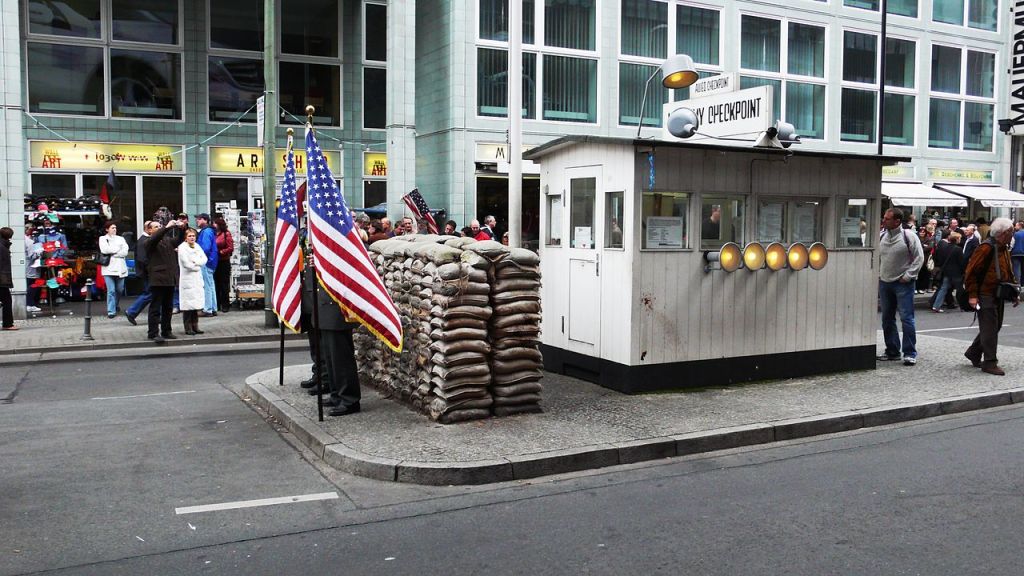 Checkpoint Charlie, Mitte, Berlin, Germany.