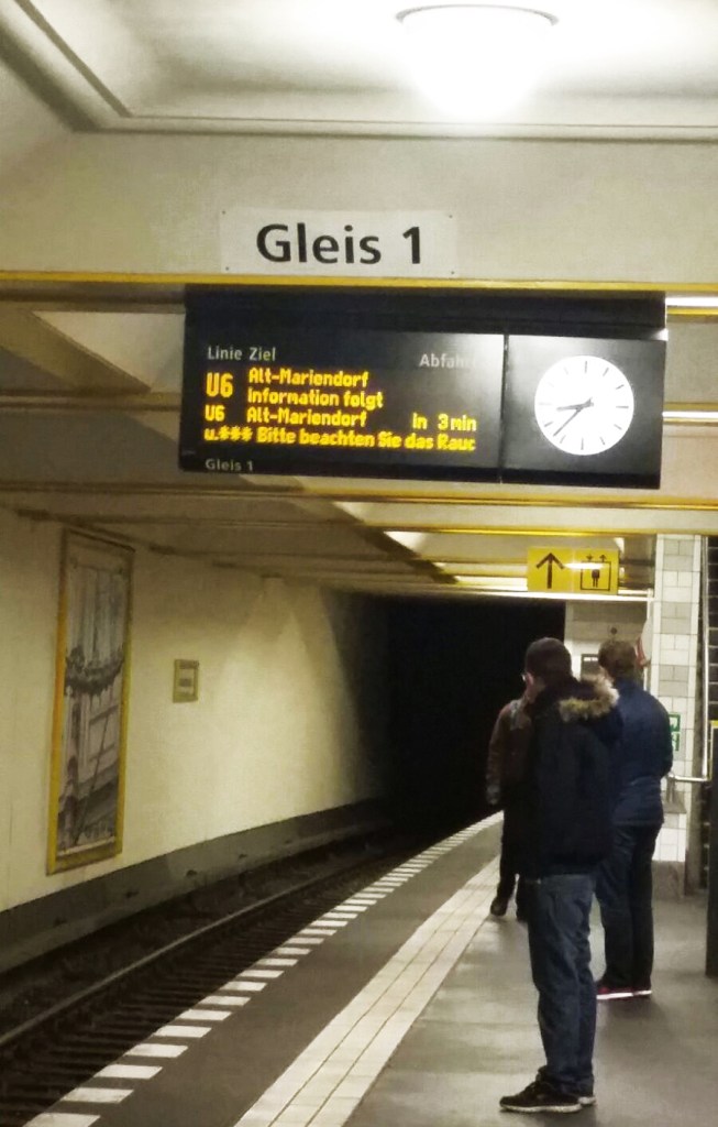 U-Bahn Bahnhof, Berlin, Germany.