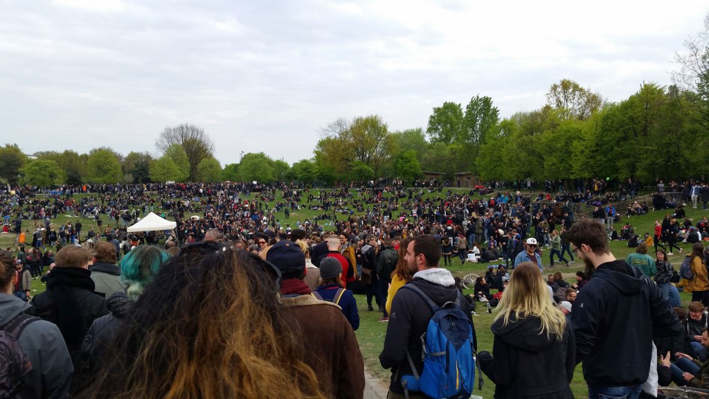 Mauerpark in Prenzlauer Berg, Berlin, Germany.