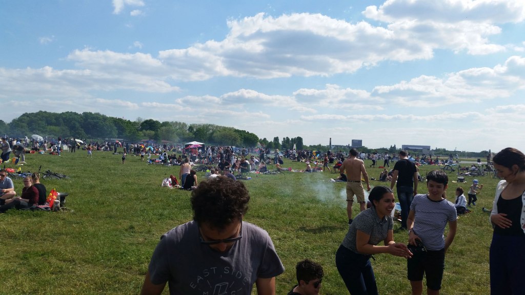 Field of Tempelhof Flughafen, south Berlin, Germany.