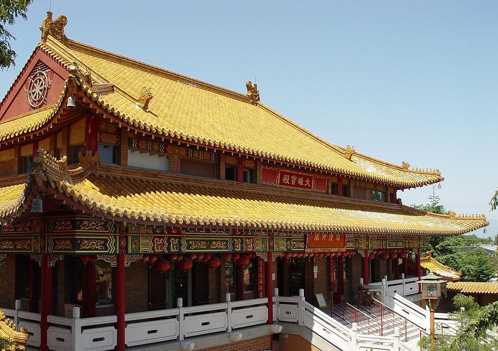 International Buddhist Temple, Richmond BC, Vancouver Lower Mainland, Canada.