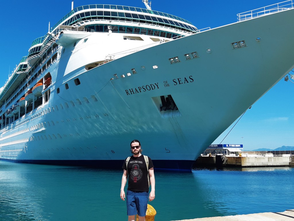 The Royal Caribbean, Rhapsody of the Seas Cruise Ship. Katakolo, Greece.