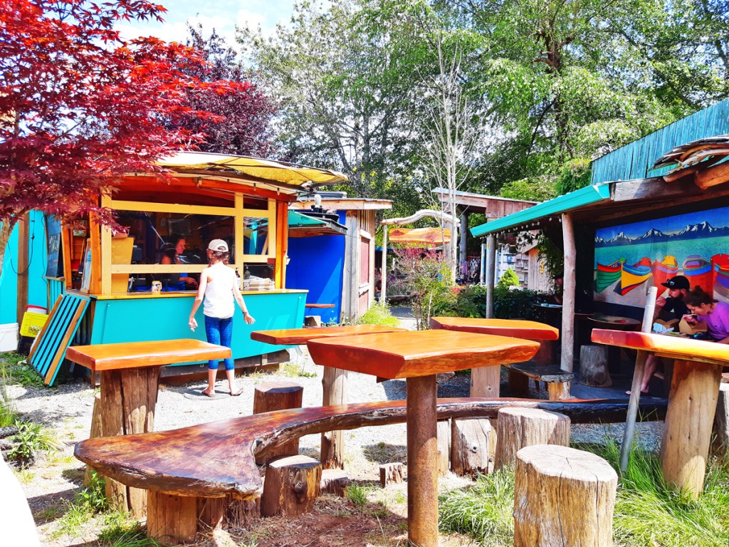 Cafes near Tribune Bay, Hornby Island, BC, travel.